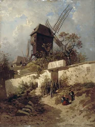 Die Moulin de la Galette in Montmartre