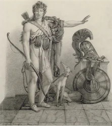 Hippolytus, 1832, nach einem Gemälde von Baron Pierre Narcisse Guerin (1774-1833)