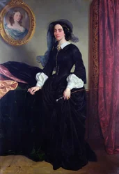 Porträt von Marie Deveria, 1856