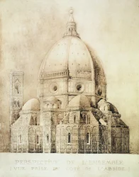 Kathedrale von Florenz von Osten, aus 