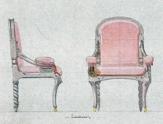 Sessel für den Goldenen Raum, Schloss d