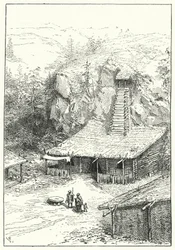 Arische Behausung im alten Indien