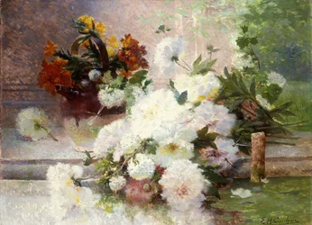 Stillleben mit Herbstblumen