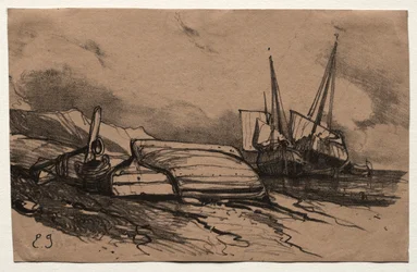 Sechs Marines: Couverture, Une Grève, 1833