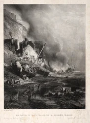Sechs Marines: Radoub eines Bootes bei Ebbe