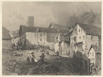 Ansicht eines Bergdorfes