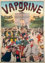 Vaporine Essence Homogene pour Automobiles, Illustration von Eugene Le Mouel