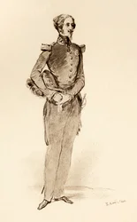 Prinz Louis von Orleans, Herzog von Nemours im Jahr 1840, aus dem Buch 