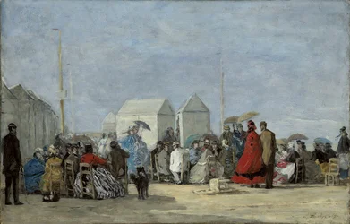Strandszene in Trouville, 1864