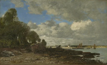 Plougastel, die Fährüberfahrt, 1873