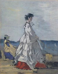 Prinzessin Pauline Metternich 1836-1921 am Strand, ca. 1865-67