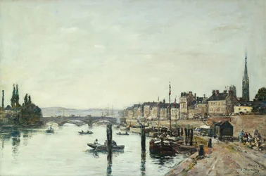 Rouen, die Seine und die Pont Corneille