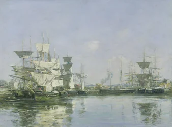 Das Becken in Deauville, ca. 1880-85