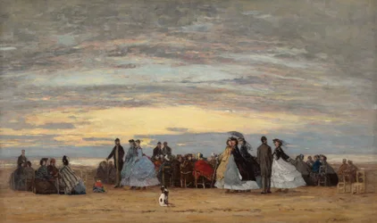 Der Strand von Villerville, 1864
