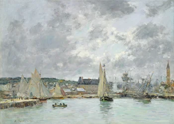 Hafen von Trouville, 1880