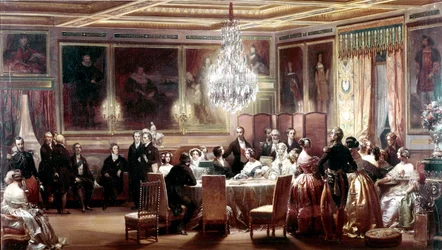 Empfang zu Ehren von Königin Victoria und Prinz Albert im Schloss d