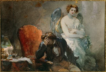 Die Nacht im Oktober, Illustration der Werke von Alfred de Musset