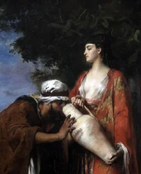 Rebecca am Brunnen (Detail)