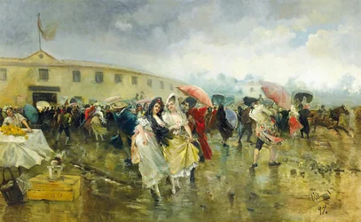 Vor der Stierkampfarena, Madrid, 1897