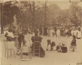 Frauen und Kinder im Jardin du Luxembourg