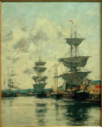 Hafenbecken von Deauville