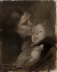 Mutter und Kind, um 1890