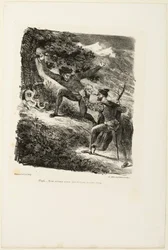 Faust und Mephistopheles im Harz, aus Faust