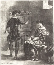 Hamlet und Ophelia Akt III, Szene I