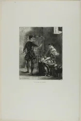 Hamlet und Ophelia, Platte 5 aus Hamlet