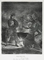Macbeth konsultiert die Hexen