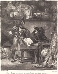 Mephisto erscheint Faust