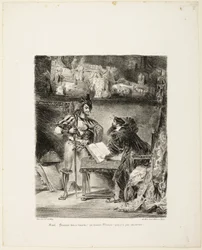Mephistopheles erscheint Faust