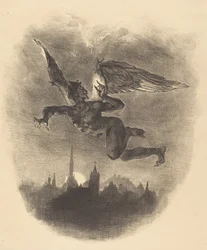 Mephistopheles in der Luft, 1828