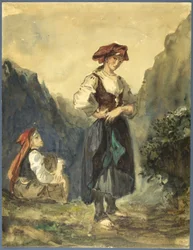 Bäuerinnen aus der Region der Eaux-Bonnes