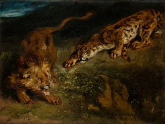 Tiger und Löwe