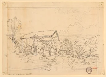 Ein Bauernhaus in einem Tal