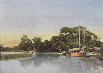 Kanal im Landesinneren