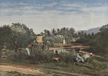 Anlegestelle in Canala