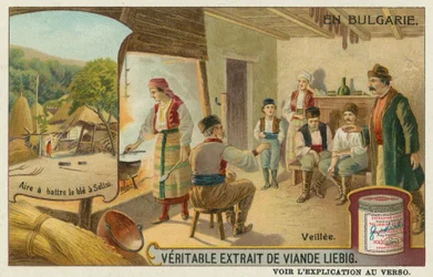 Eine Nachtwache und das Weizendreschen in Secke