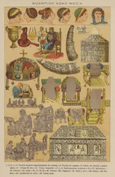 Byzantinisches Mittelalter (Farblithografie)