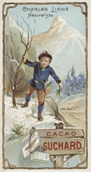 Carl von Linné, schwedischer Botaniker und Zoologe, als Kind