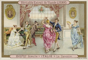 Gavotte-Tanz, Italien, 18. Jahrhundert