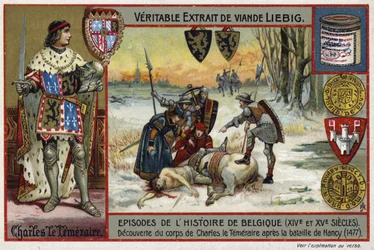 Entdeckung des Leichnams von Karl dem Kühnen, Herzog von Burgund, nach der Schlacht bei Nancy, 1477