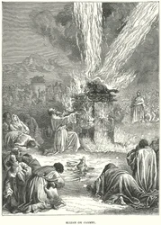 Elija auf dem Karmel (Gravur)