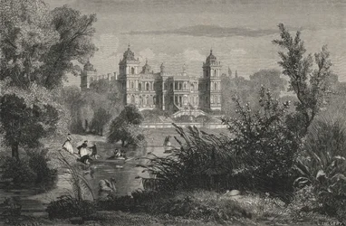 Ferrieres, bei Frau Baronin von Rothschild (Stich)