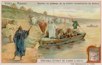Fähren auf dem Sebou-Fluss
