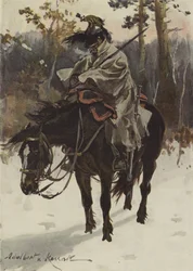 Französischer Kürassier auf Wache (1812)