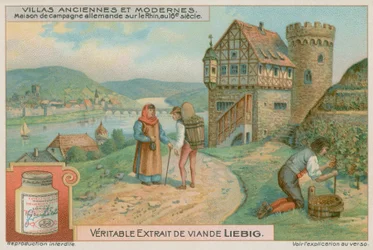 Deutsche Villa am Rhein im 16. Jahrhundert