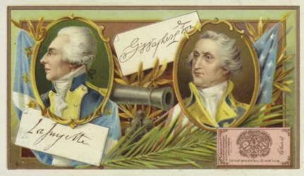 Gilbert du Motier, Marquis de Lafayette, und George Washington