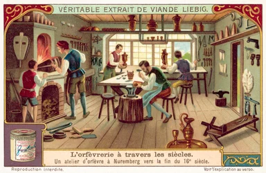 Goldschmiedewerkstatt in Nürnberg, Ende des 16. Jahrhunderts